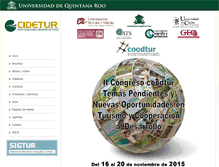 Tablet Screenshot of cidetur.uqroo.mx